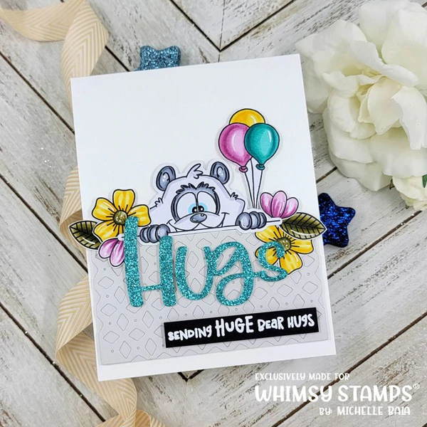 Bild 8 von Whimsy Stamps Clear Stamps - Panda Peekers