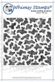 Whimsy Stamps Rubber Cling Stamp  - Cow Print Background Gummistempel