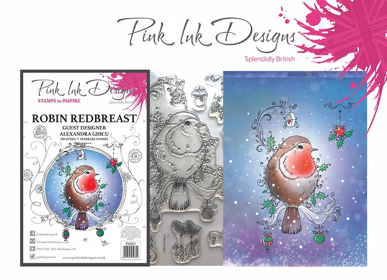 Bild 2 von Pink Ink Designs - Stempel  Robin Redbreast (Rotkehlchen)