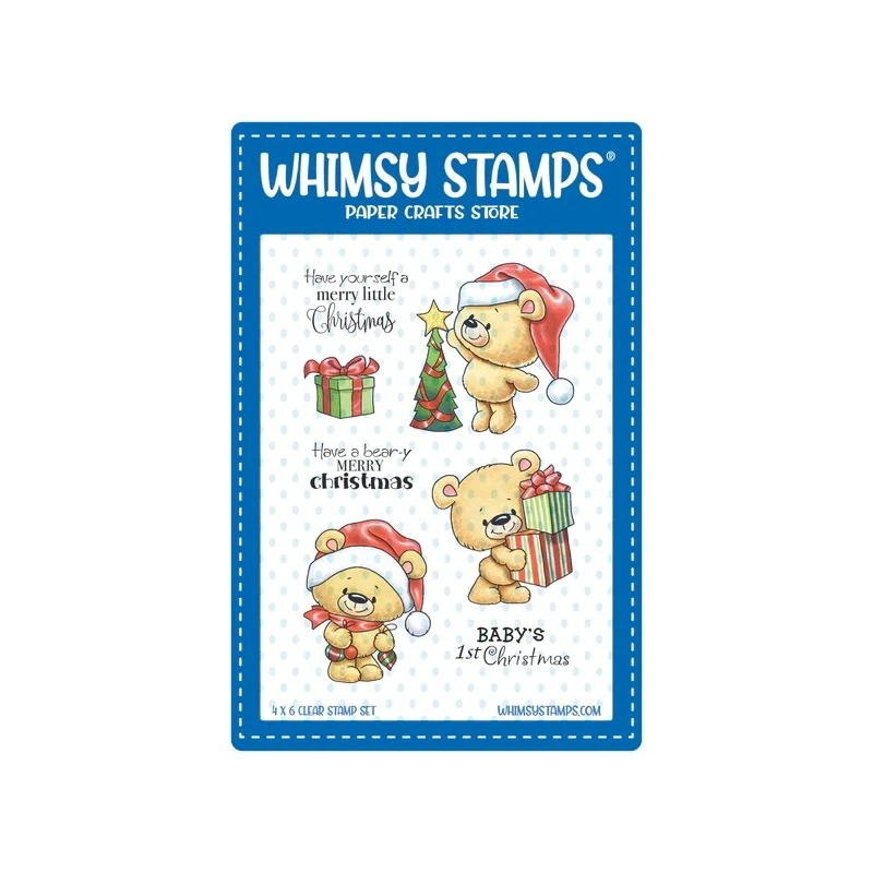 Bild 1 von Whimsy Stamps Clear Stamps - Teddy Bear Christmas Eve