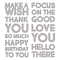 Bild 2 von Sizzix Thinlits Die by Tim Holtz - Stanzschablone - Bold Text #1