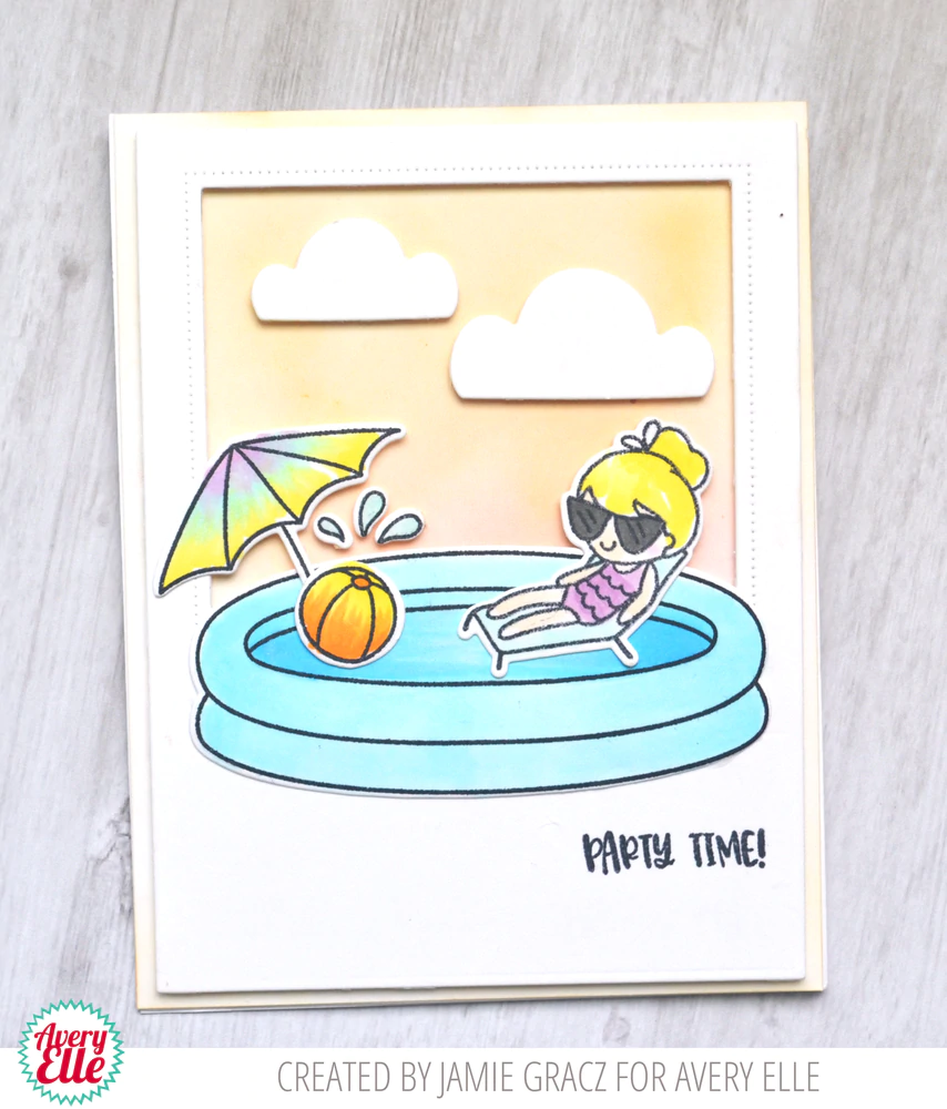 Bild 4 von Avery Elle Clear Stamps - Pool Party