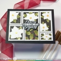 Bild 7 von Waffle Flower Postage Collage Poinsettia Stencil - Briefmarken-Schablone Weihnachtsstern