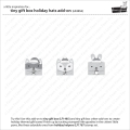 Bild 3 von Lawn Fawn Cuts  - Stanzschablone Tiny Gift Box Holiday Hats add-on Weihnachten Mütze