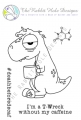 The Rabbit Hole Designs Clear Stamps  - Caffeinated - Dino - Dinosaurier