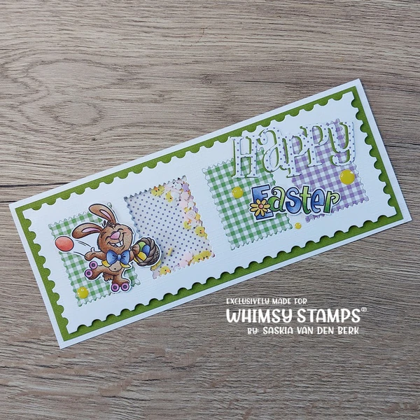 Bild 7 von Whimsy Stamps Clear Stamps - Hoppy Easter Bunny - Ostern Hase