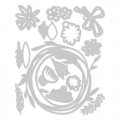 Bild 3 von Sizzix Thinlits Die by Tim Holtz - Stanzschablone - Vault Funky Floral Wreath