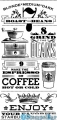 StempelBar Stempelgummi Kaffeehintergrund