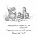 Bild 4 von Spellbinders Sew Sweet  Cling Rubber Stamp Set - House Mouse Stempelgummi