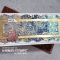 Bild 3 von Whimsy Stamps Rubber Cling Stamp  - Ocean Fest Backgro Gummistempel  Meer