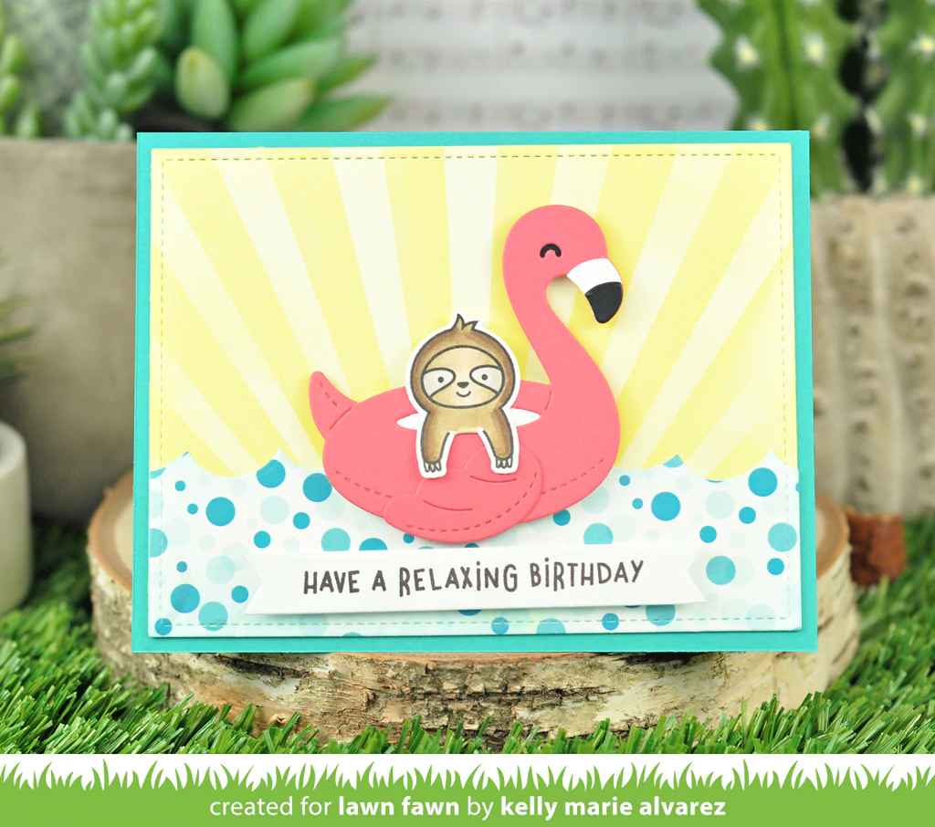 Bild 2 von Lawn Fawn Cuts  - Stanzschablone Flamingo Floatie