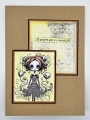 Bild 3 von IndigoBlu Gummistempel - Spooky Girl A6 Red Rubber Stamp