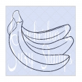 Bild 1 von Crackerbox & Suzy Stamps Cling - Gummistempel Banana Bunch Bananen