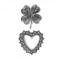 Bild 2 von Sizzix 3-D Impresslits Lucky Love By Tim Holtz - Stanze inkl. Prägefolder Kleeblatt Herz