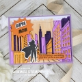 Bild 15 von Whimsy Stamps Rubber Cling Stamp  - City Street Background Gummistempel  Straße