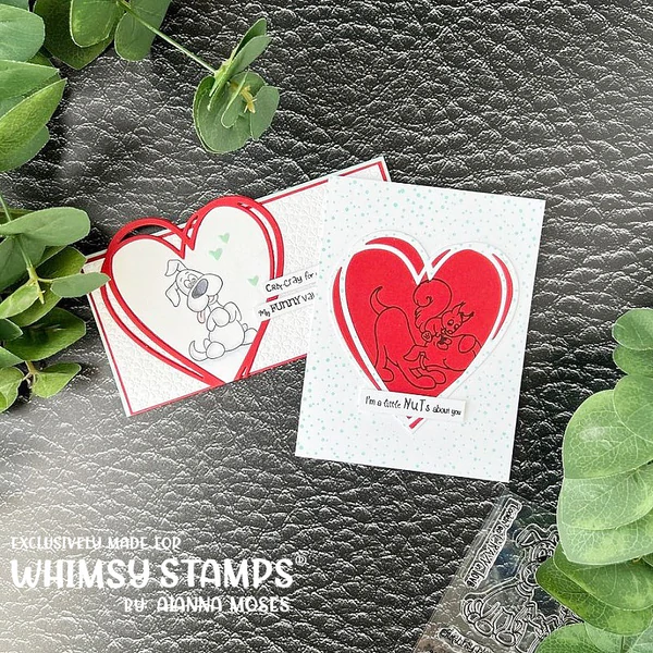 Bild 5 von Whimsy Stamps Clear Stamps  - Doggie Valentine - Hunde