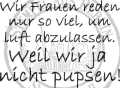 StempelBar Stempelgummi Wir Frauen reden