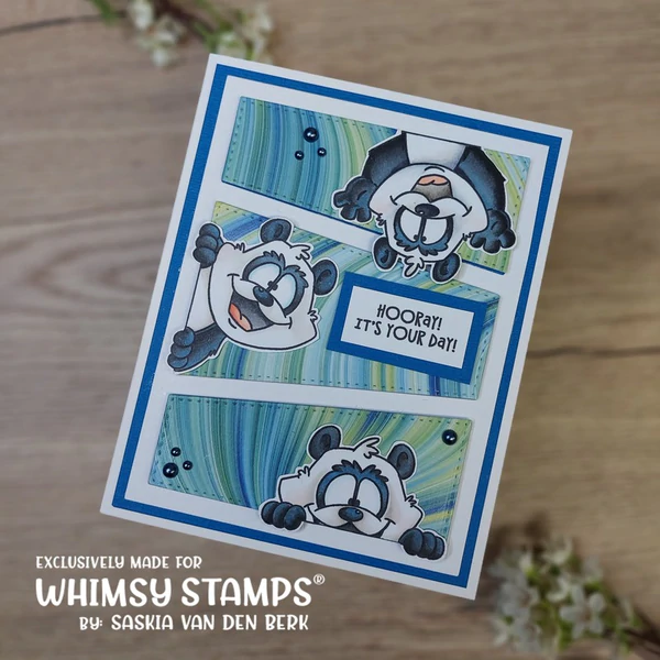 Bild 11 von Whimsy Stamps Clear Stamps - Panda Peekers