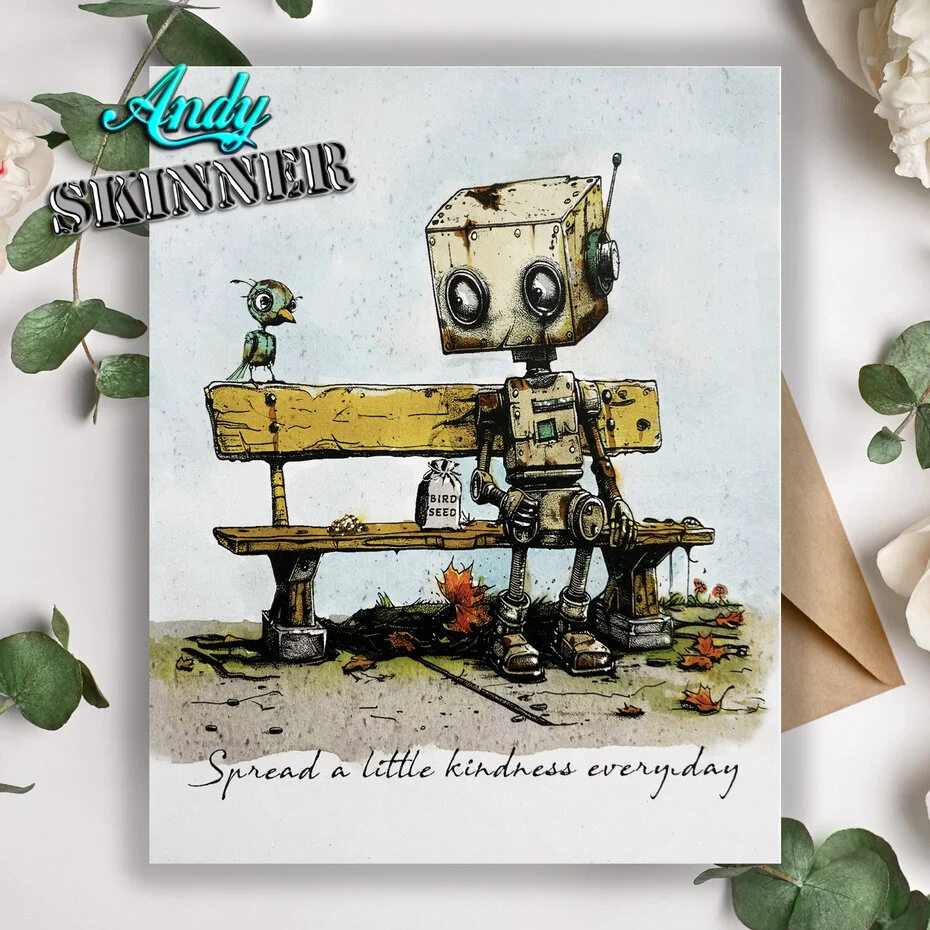Bild 2 von Creative Expressions Pre Cut Stamp - Gummistempel - Andy Skinner Botology Spread A Little Kindness