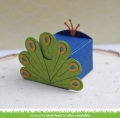 Bild 9 von Lawn Fawn Cuts  - Stanzschablone Tiny Gift Box Peacock and Turkey add-on Pfau Truthahn