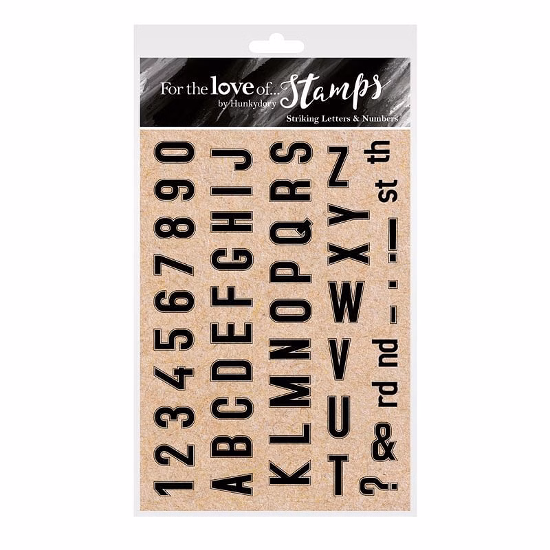 Bild 1 von For the love of...Stamps by Hunkydory - Clear Stamps Striking Letters & Numbers