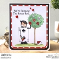 Bild 2 von Gummistempel Stamping Bella Cling Stamp ODDBALL PAINTING THE ROSES RED (ALICE IN WONDERLAND COLLECTI
