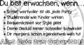 StempelBar Stempelgummi Du bist erwachsen