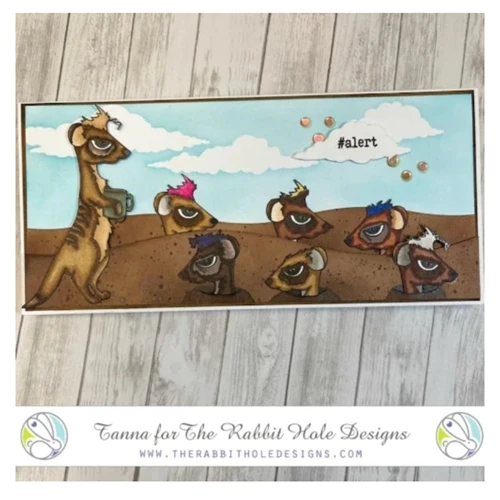 Bild 6 von The Rabbit Hole Designs Clear Stamps  - Caffeinated - Meerkat - Erdmännchen