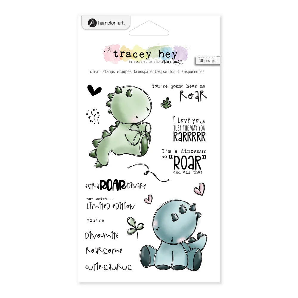 Bild 1 von Hampton Art Stamp Clear Stamps - Tracey Hey - Hey Roarsome
