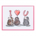 Bild 3 von Spellbinders We Heart You Cling Rubber Stamp Set - House Mouse Stempelgummi