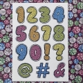 Bild 2 von Sparkling Numbers A5 Crystal Art Stamp Set - Clear Stamps Zahlen
