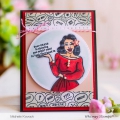 Bild 7 von Whimsy Stamps Rubber Cling Stamp  - WTF?! Background  Gummistempel 