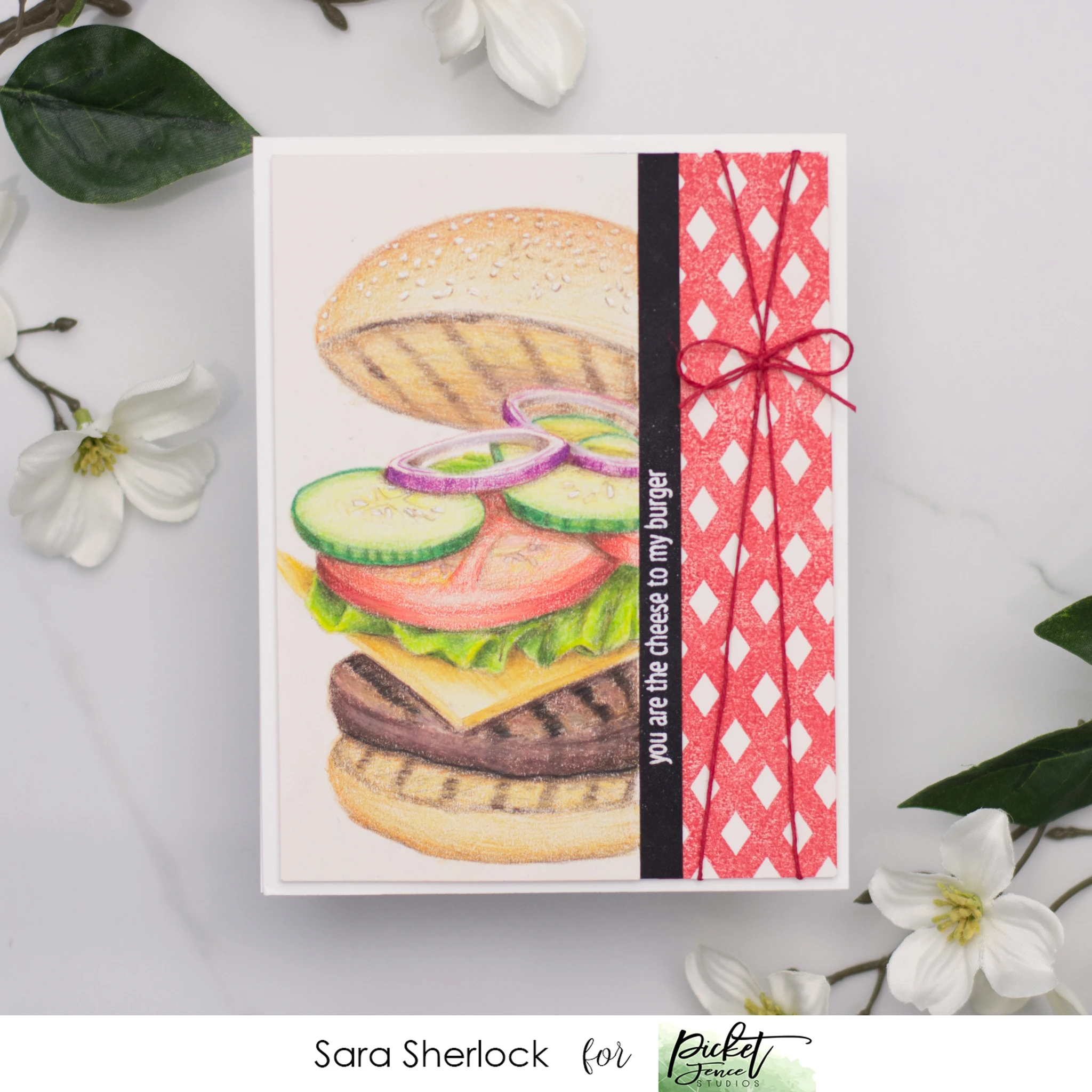 Bild 8 von Picket Fence Studios Clear Stamps Dad's Day - Hamburger