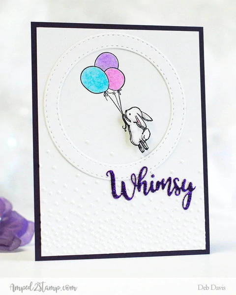 Bild 14 von Whimsy Stamps Clear Stamps  - Bunny Balloons - Hase Luftballon