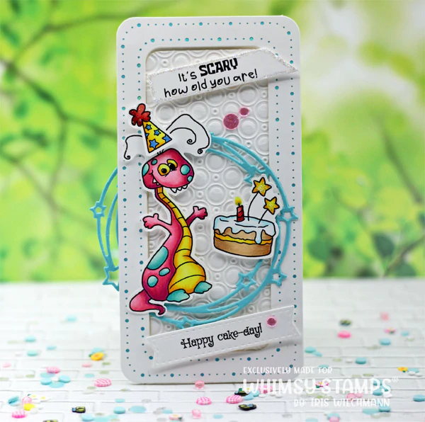 Bild 7 von Whimsy Stamps Clear Stamps - Monster Birthday -Geburtstag