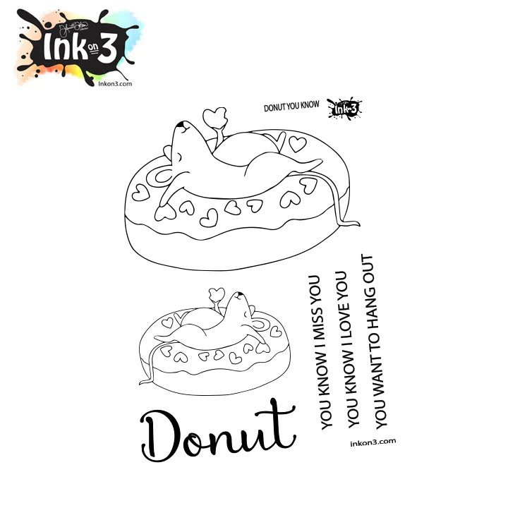  INKON3 Clear Stamp - Donut You Know