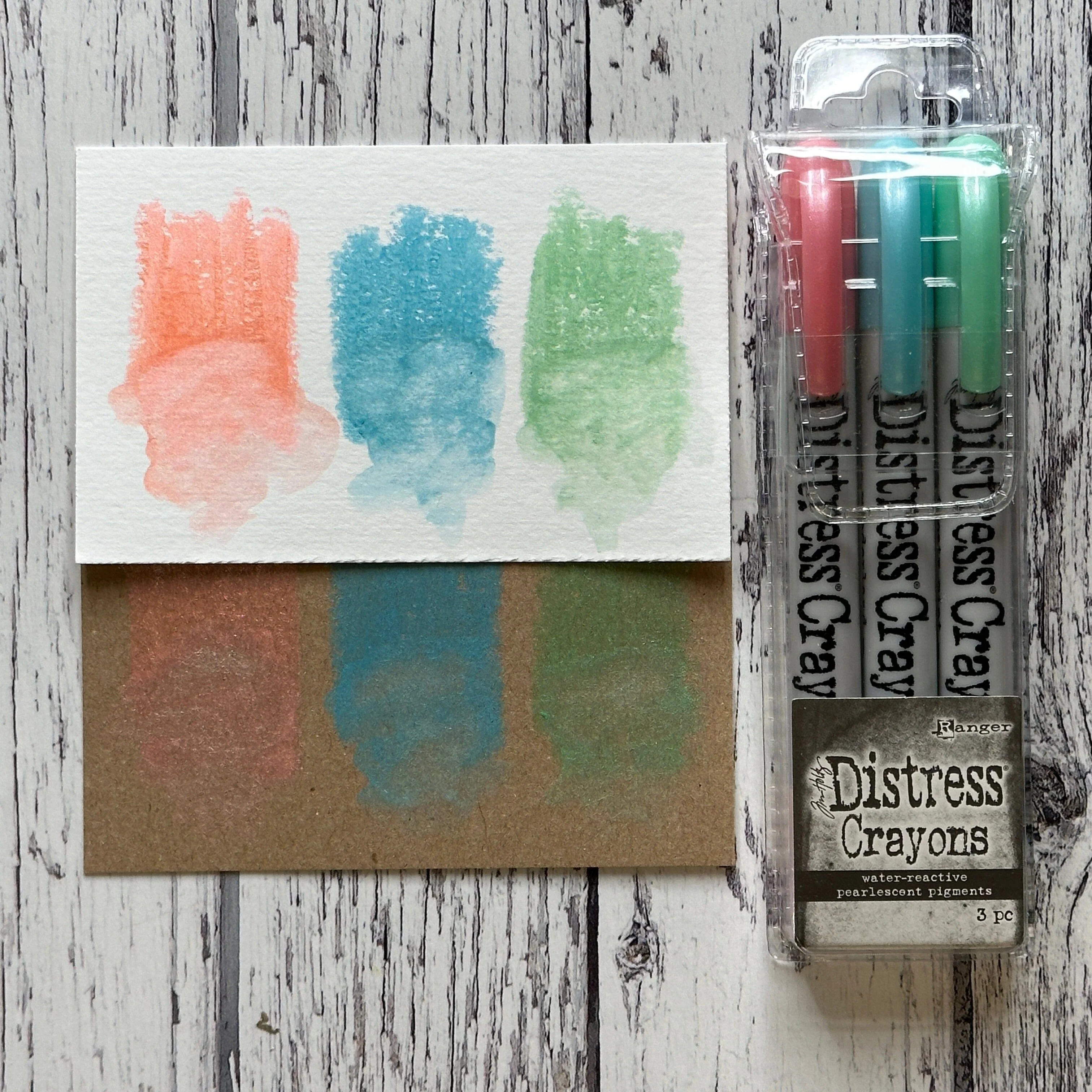 Bild 2 von Tim Holtz Distress Christmas Pearlescent Crayon Set #6