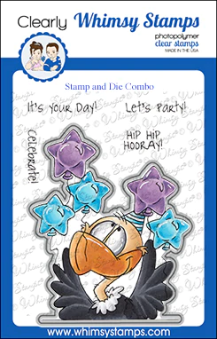 Bild 1 von Whimsy Stamps Clear Stamps and Die (Stanze) - Old Buzzard Too - Bussard