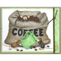 Bild 3 von Stampendous Cling Stamps Coffee Break Rubber Stamp - House Mouse Gummistempel