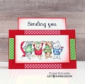 Bild 3 von Art Impressions Clear Stamps Christmas Kitty Flip Card - Weihnachtskatzen