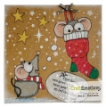 Bild 2 von CraftEmotions Stempel - Clear Stamps A6 - Mouse 1 Christmas Carla Creaties