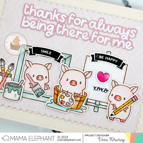 Bild 8 von Mama Elephant - Clear Stamps PAINTING PIGGIES