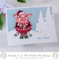 Bild 4 von The Rabbit Hole Designs Clear Stamps  - Merry Pigmas - Weihnachten Schweinchen