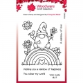 Bild 1 von Woodware Clear Stamp Singles Rainbow Gnome - Regenbogen