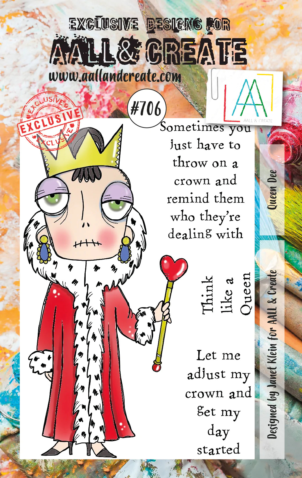 AALL & Create Clear Stamps  - Queen Dee