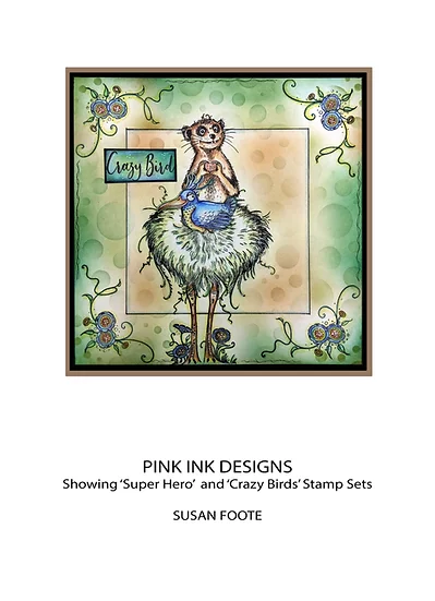 Bild 11 von Pink Ink Designs - Stempel Super Hero - Erdmännchen