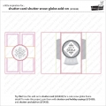 Bild 2 von Lawn Fawn Cuts  - Stanzschablone Shutter Card Snow Globe add-on