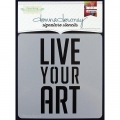 Donna Downey Signature Stencils Schablone Live Art