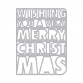 Hero Arts Stanze Very Merry Christmas Cover Plate