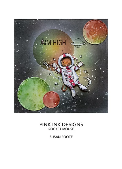 Bild 5 von Pink Ink Designs - Stempel Rocket Mouse (Astronaut Maus)